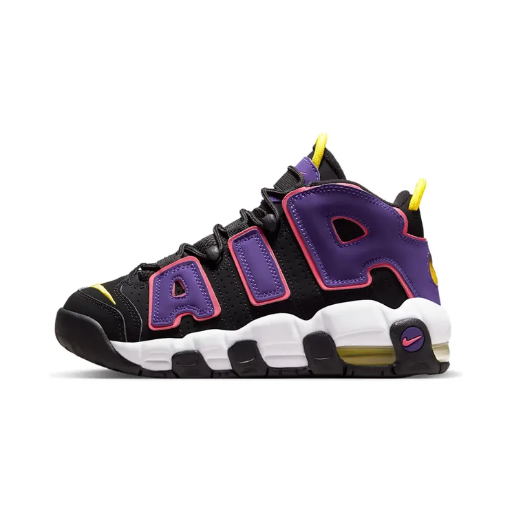 Nike Air More Uptempo GS “Black / Court Purple / Hyper Pink / Multi-Colour” (DZ5278-001)
