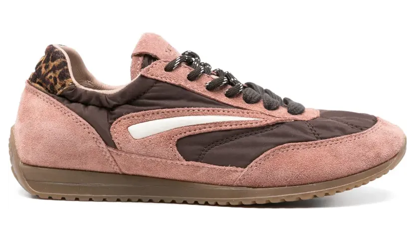 D.A.T.E. Sneakers mit Kontrastbesatz – Rosa (W451ABNYBP)