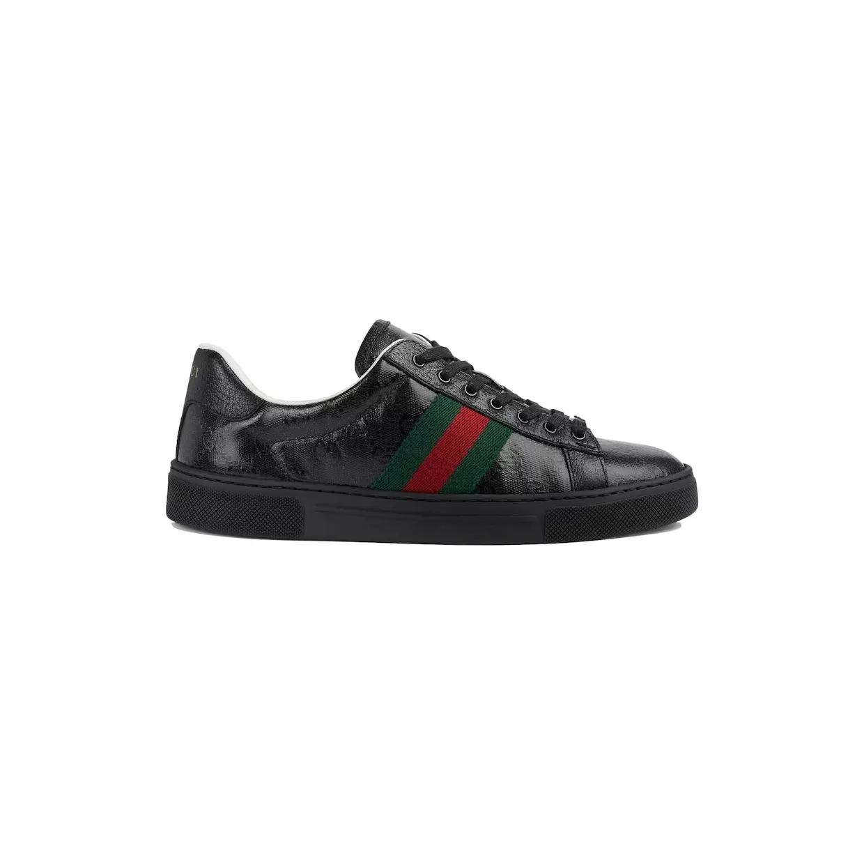 Gucci Ace GG Crystal Canvas Black (760774 FACRF 1163)