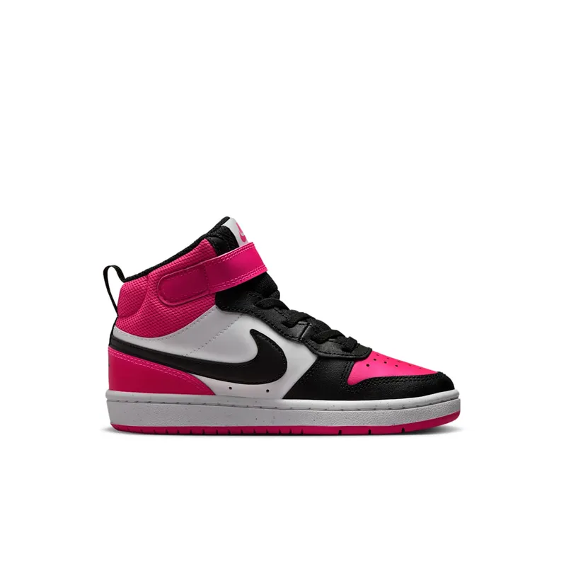 Nike Court Borough Mid 2 White Fierce Pink Black (HV0935-100)