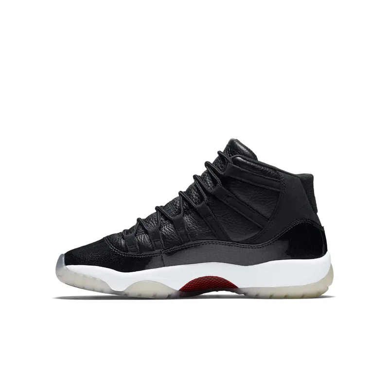 Jordan 11 Retro 72-10 (GS) Black/Gym Red-White-Anthracite (378038-002)