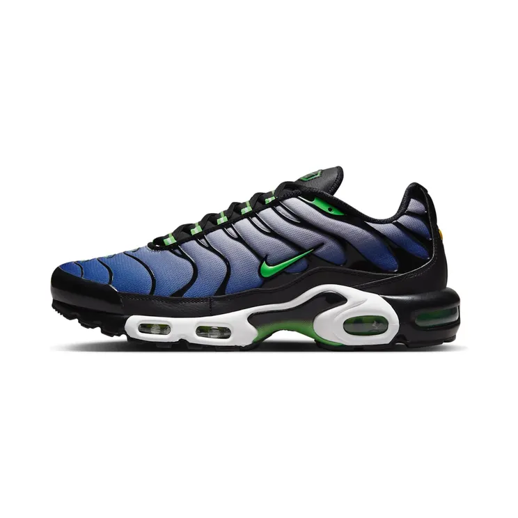 Nike Air Max Plus Icons “Black / White / Deep Royal / Scream Green” (DX4326-001)
