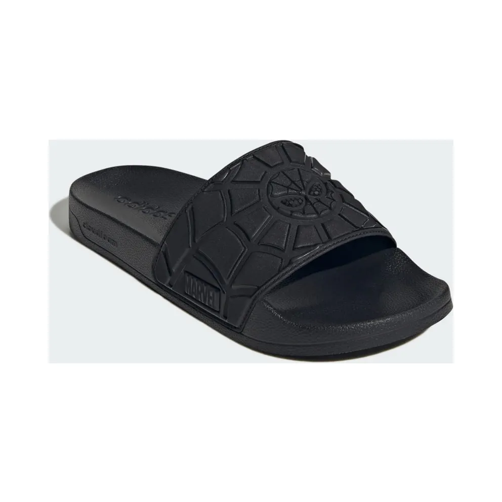 adidas Marvel Spider-man Adilette Shower Slides “Core Black / Core Black / Core Black” (KJ1796)