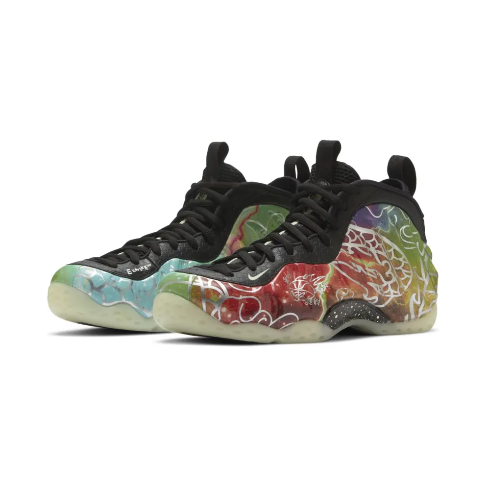 Nike Air Foamposite One Beijing Planet Hoops Multi-Color/Green Strike-Black (CW6769-930)