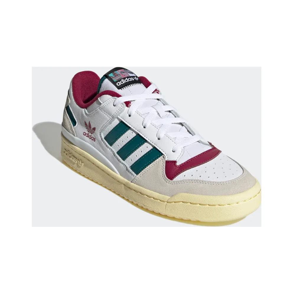 Adidas Forum Low CL Cloud White / Legacy Teal / Legacy Burgundy (HQ6874)