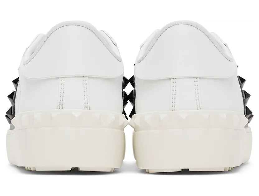 Valentino Garavani White & Black ’11’ Rockstud Untitled Sneakers (WW2S0A01LTU) (4)