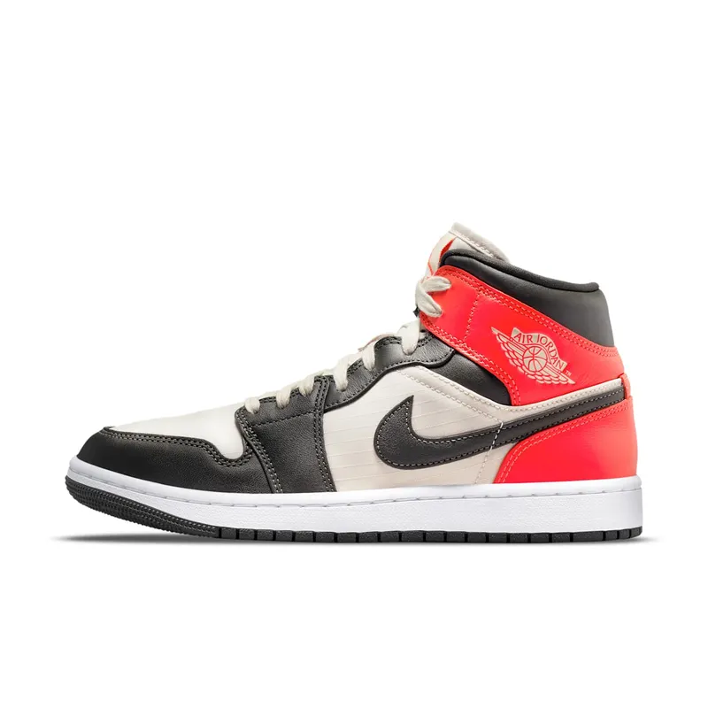 Air Jordan 1 Mid Light Orewood Brown – “Light Orewood Brown / Bright Crimson / White” (DQ6078-100)