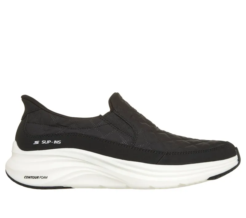 Skechers Slip-ins: Contour Foam “Cozy Fit Nordain Sneaker Black” (232620BLK)