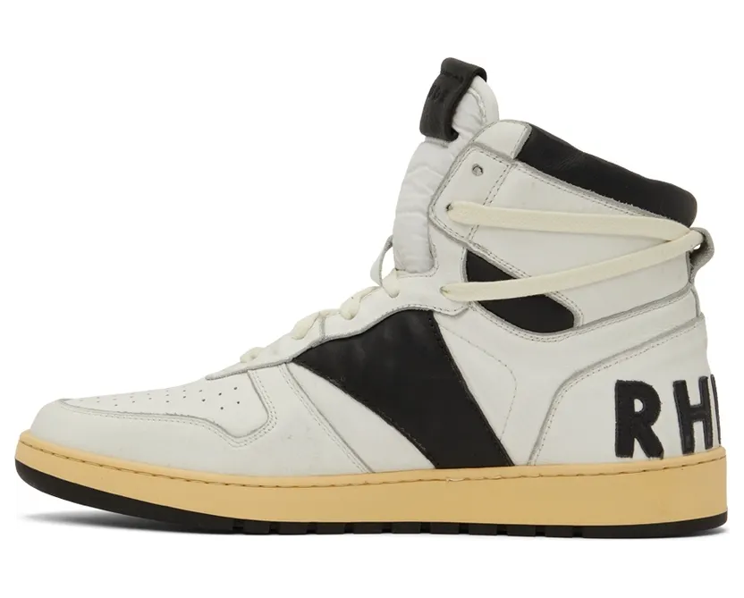 Rhude SSENSE Exclusive Black & White Rhecess Hi Sneakers (RHSS22FO22178128) (3)