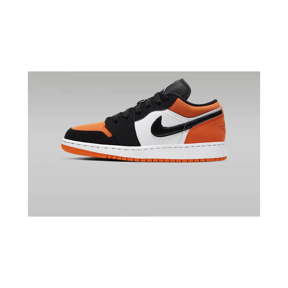 Jordan 1 Low Shattered Backboard (GS) Black/White-Starfish (553560-128)