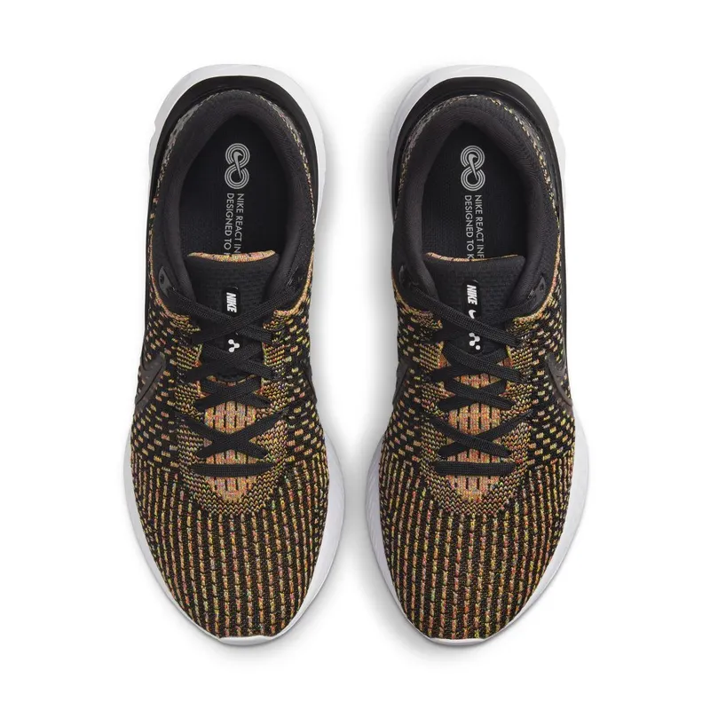 Nike React Infinity Run Flyknit 3 for Men (straat) Black (DH5392-002)