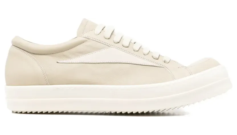 Rick Owens Sneakers met contrasterend vlak – Beige (RU01F2897LGYLVX)