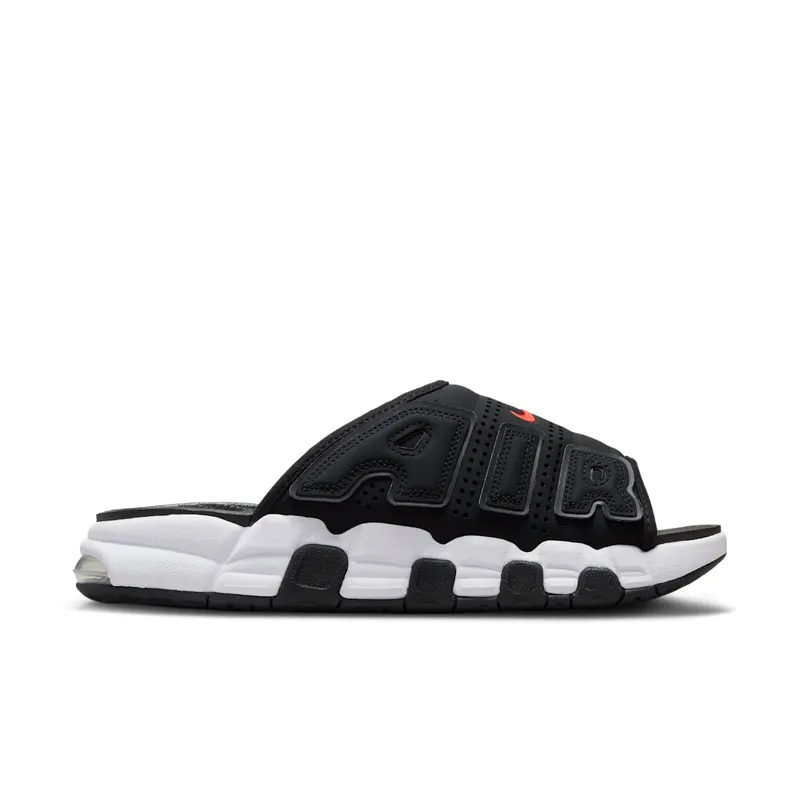 Nike Air More Uptempo Slide Black White Red (FJ2708-001)