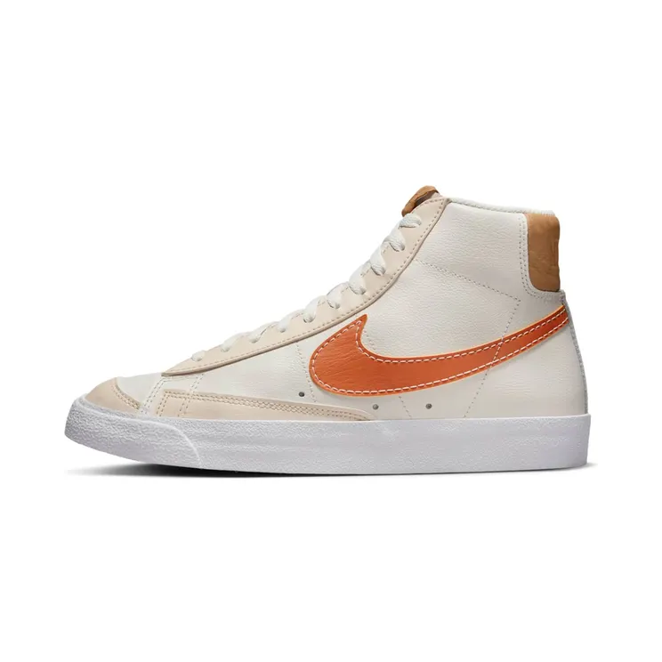 Nike Blazer Mid ’77 EMB Inspected By Swoosh “Phantom / Pearl White / Elemental Gold / Hot Curry” (DQ7674-001)