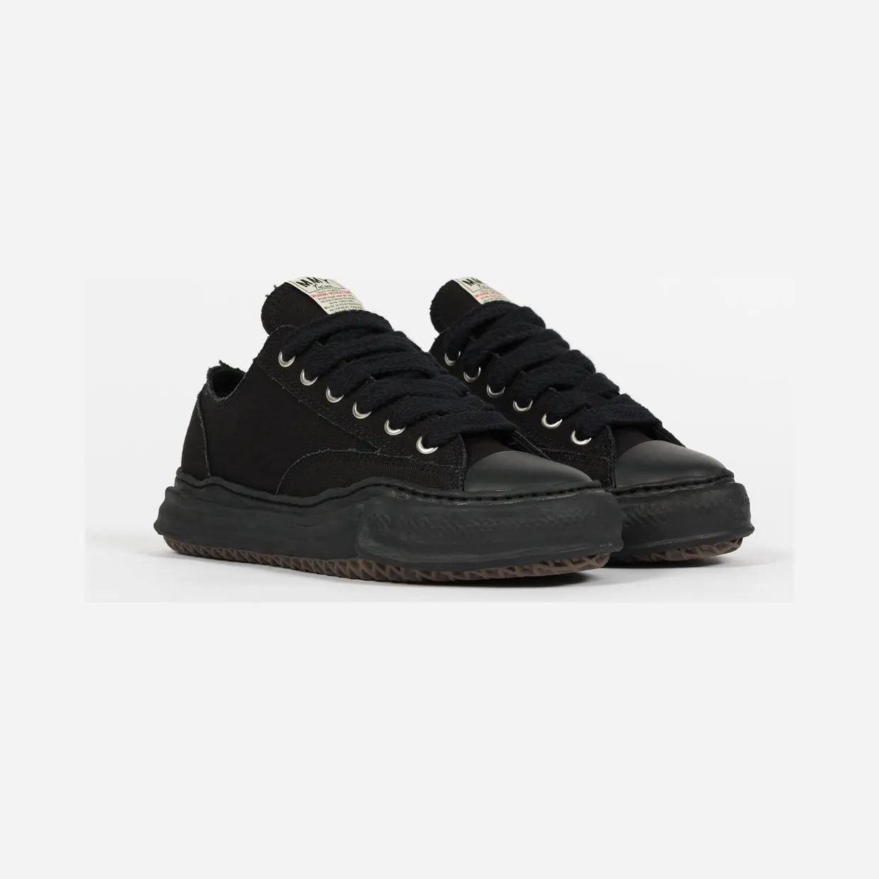 Maison Mihara Yasuhiro Peterson OG Sole Canvas Low Black (A01FW702-BLKBLK)