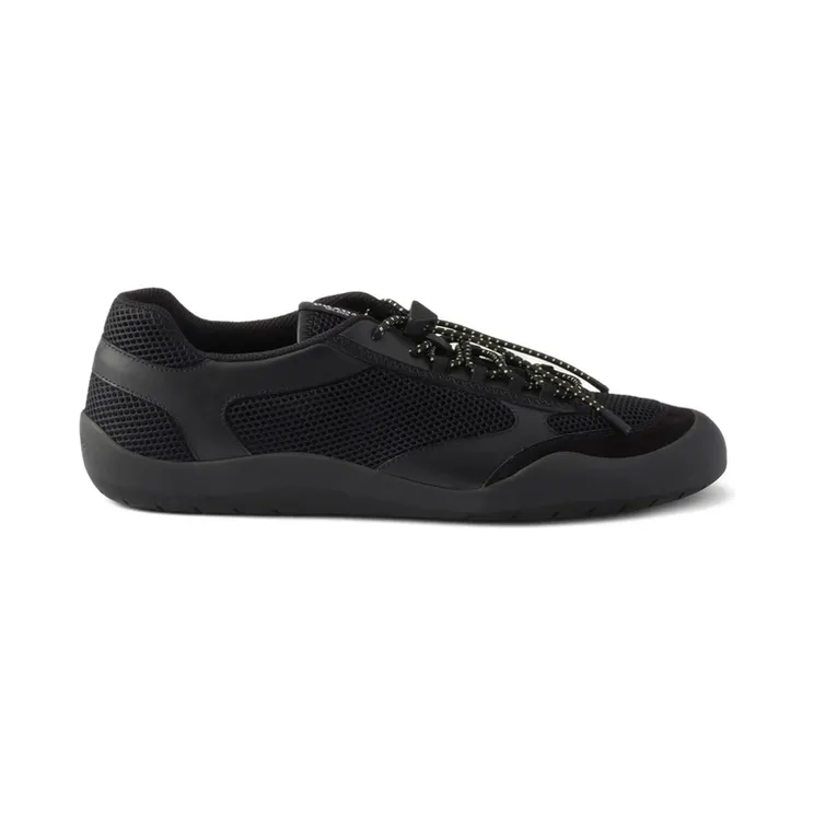 Prada Speedrock Leather and Mesh Fabric “Black” (2EE468 F G000 3ZM0 F0002)