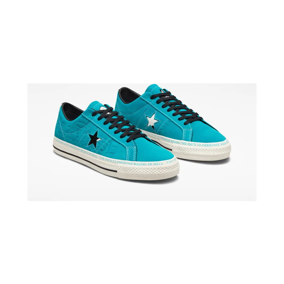 Converse x Sean Pablo One Star Pro OX *Rapid Teal* Rapid Teal / Black / Egret (173215C)