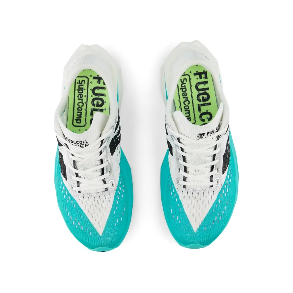 New Balance FuelCell SuperComp Pacer v2 White Cyber Jade Black (WFCRRLW2)