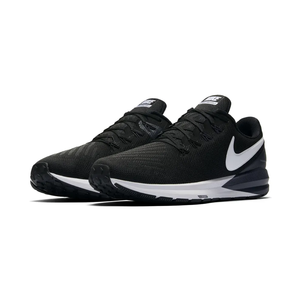 Nike Air Zoom Structure 22 Black Black Gridiron White (AA1636-002)