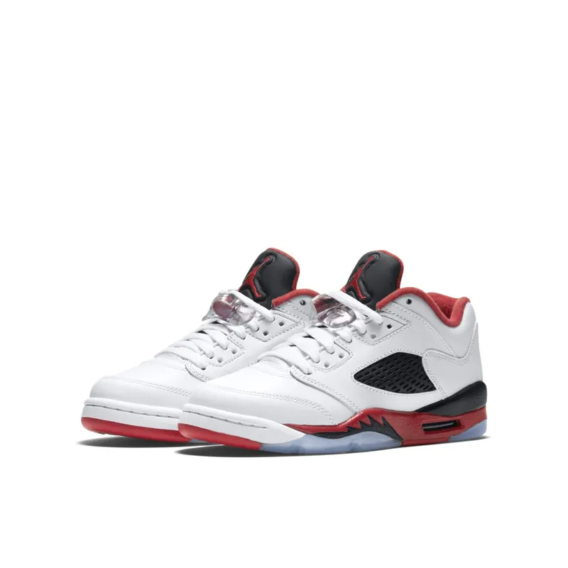 Jordan 5 Retro Fire Red 2016 (GS) White/Fire Red/Black (314338-101)