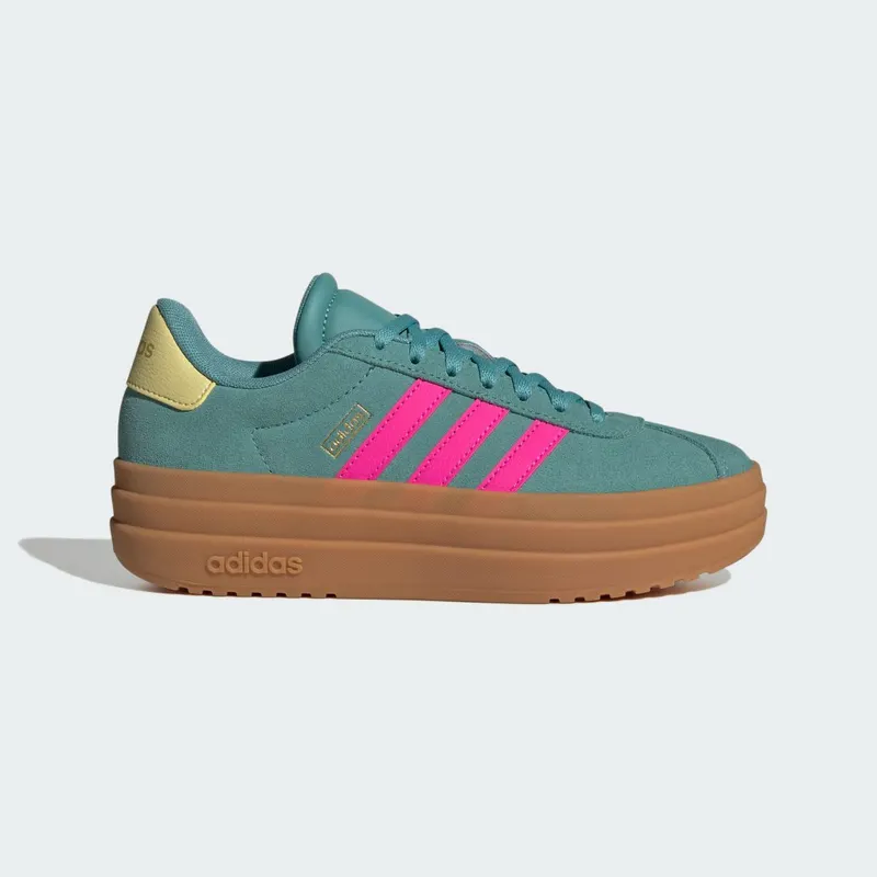 Adidas VL Court Bold Lifestyle Kids Powder Teal / Shock Pink / Powder Yellow (JQ4482)