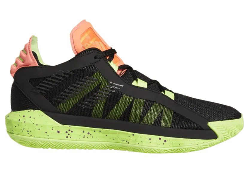 adidas Dame 6 Black Signal Green Coral (EH2070)