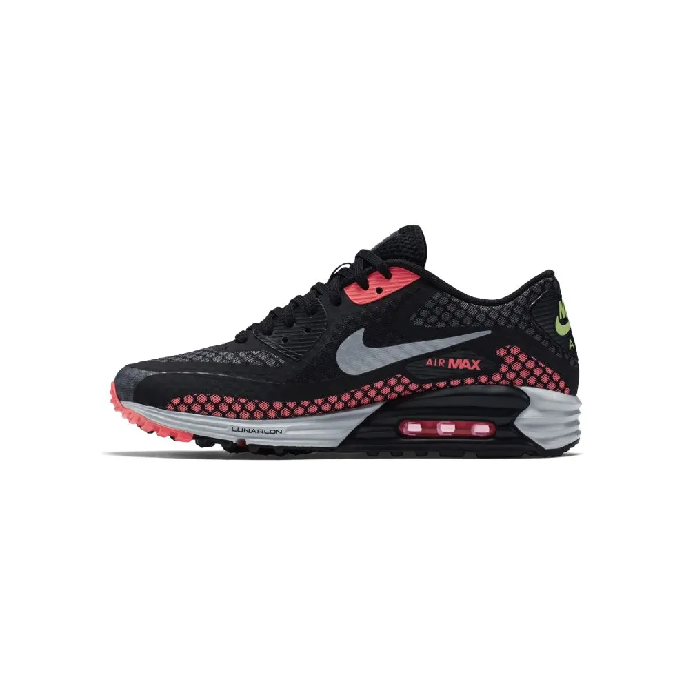Nike Air Max Lunar 90 Black Silver Hot Lava (724078-002)