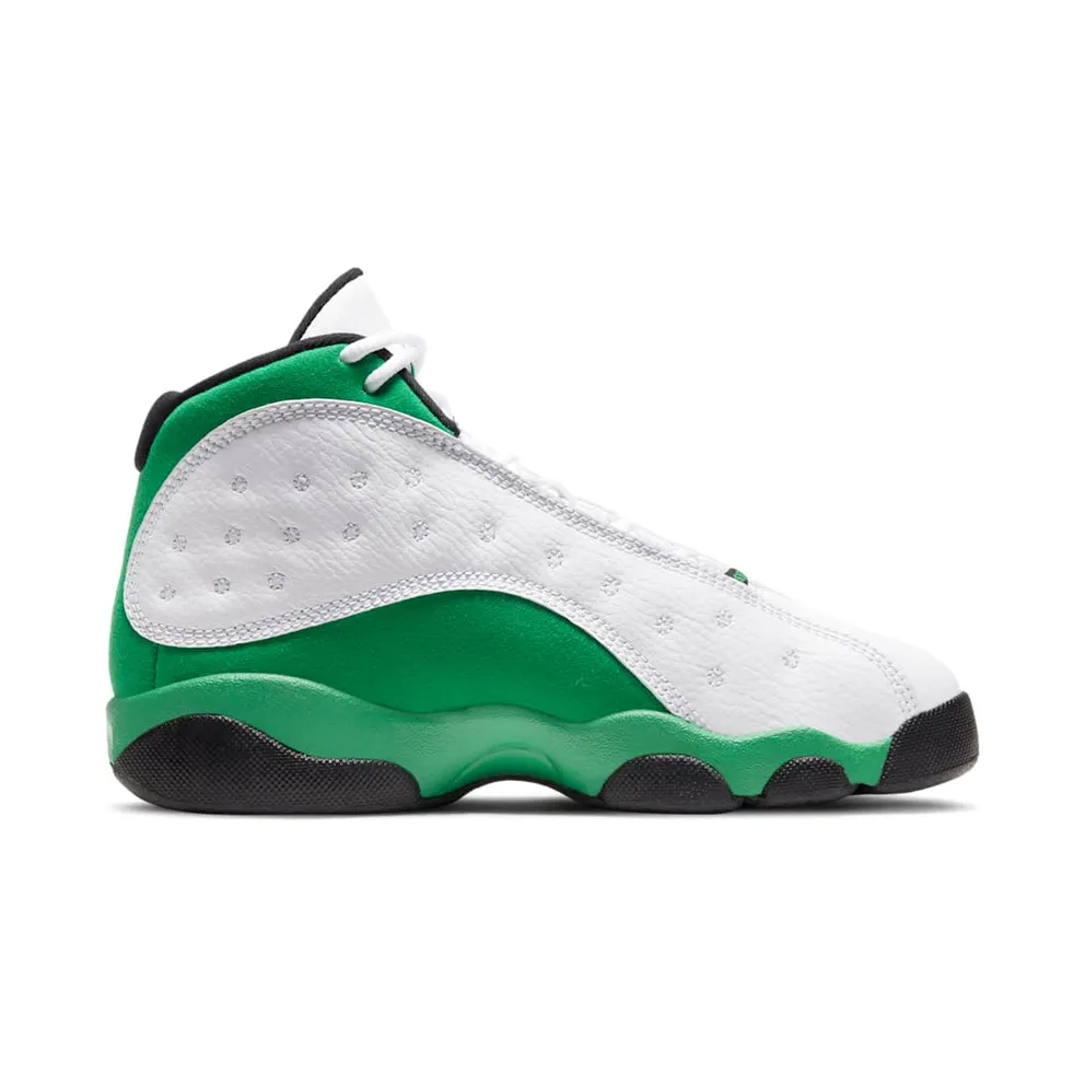 Jordan 13 Retro White Lucky Green (PS) White/White-Lucky Green-Black (414575-113)
