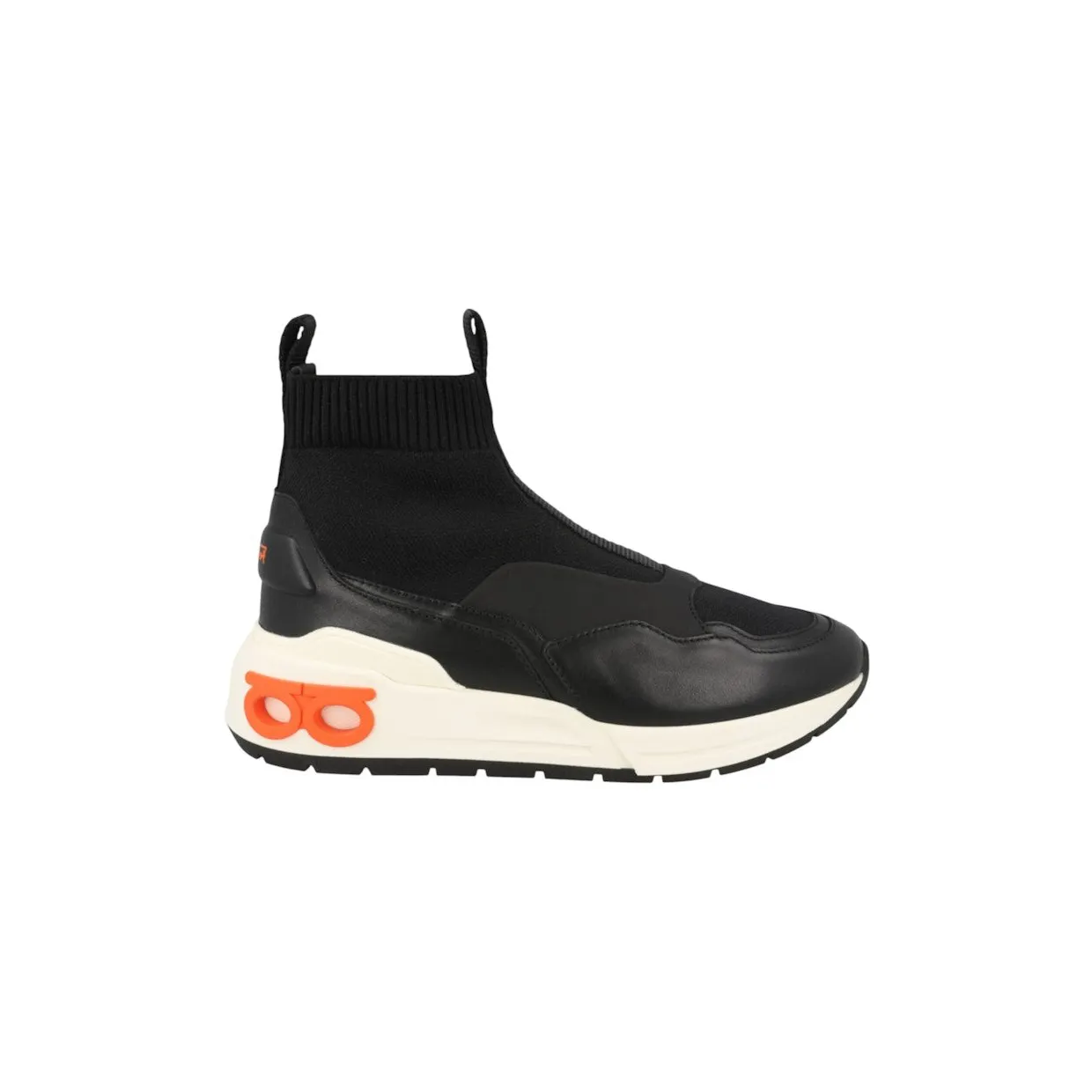 Ferragamo Cosma Sock High-Top Sneakers Black (030368-759688-M)