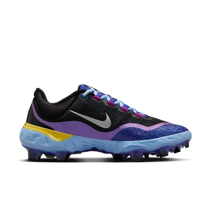 Nike Alpha Huarache Elite 4 Low MCS Deep Night Black Psychic Blue Metallic Silver (HQ8089-500)