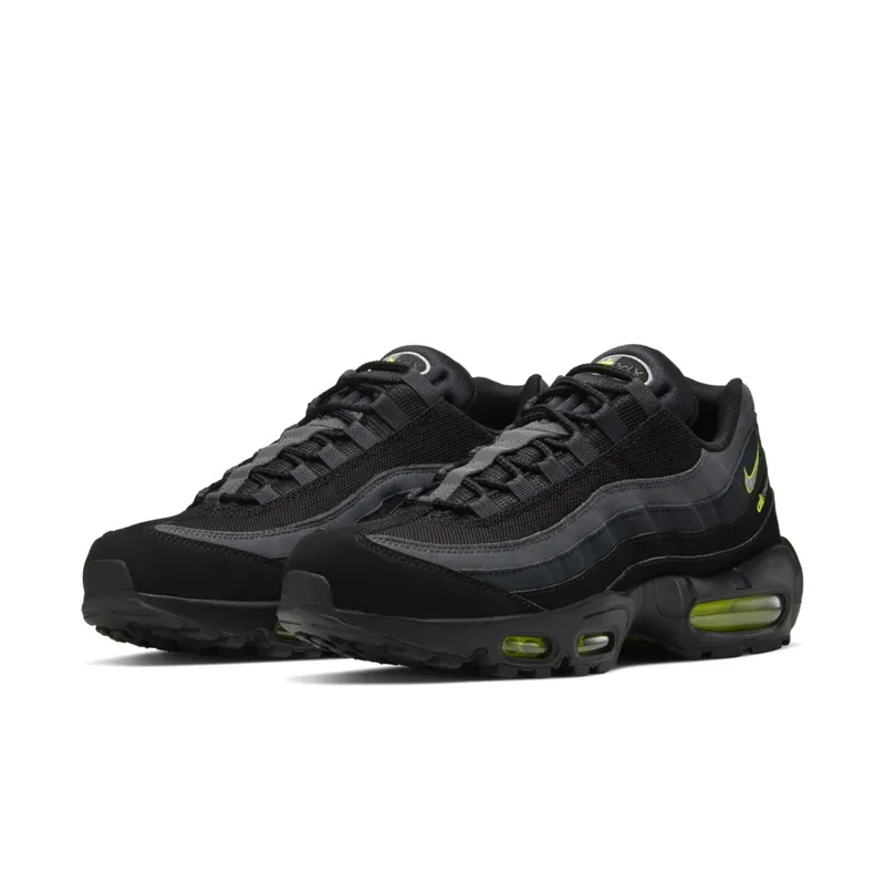 Nike Air Max 95 Retro Logo Black Grey Volt Black/Wolf Grey-Cool Grey-Volt (CV1635-002)