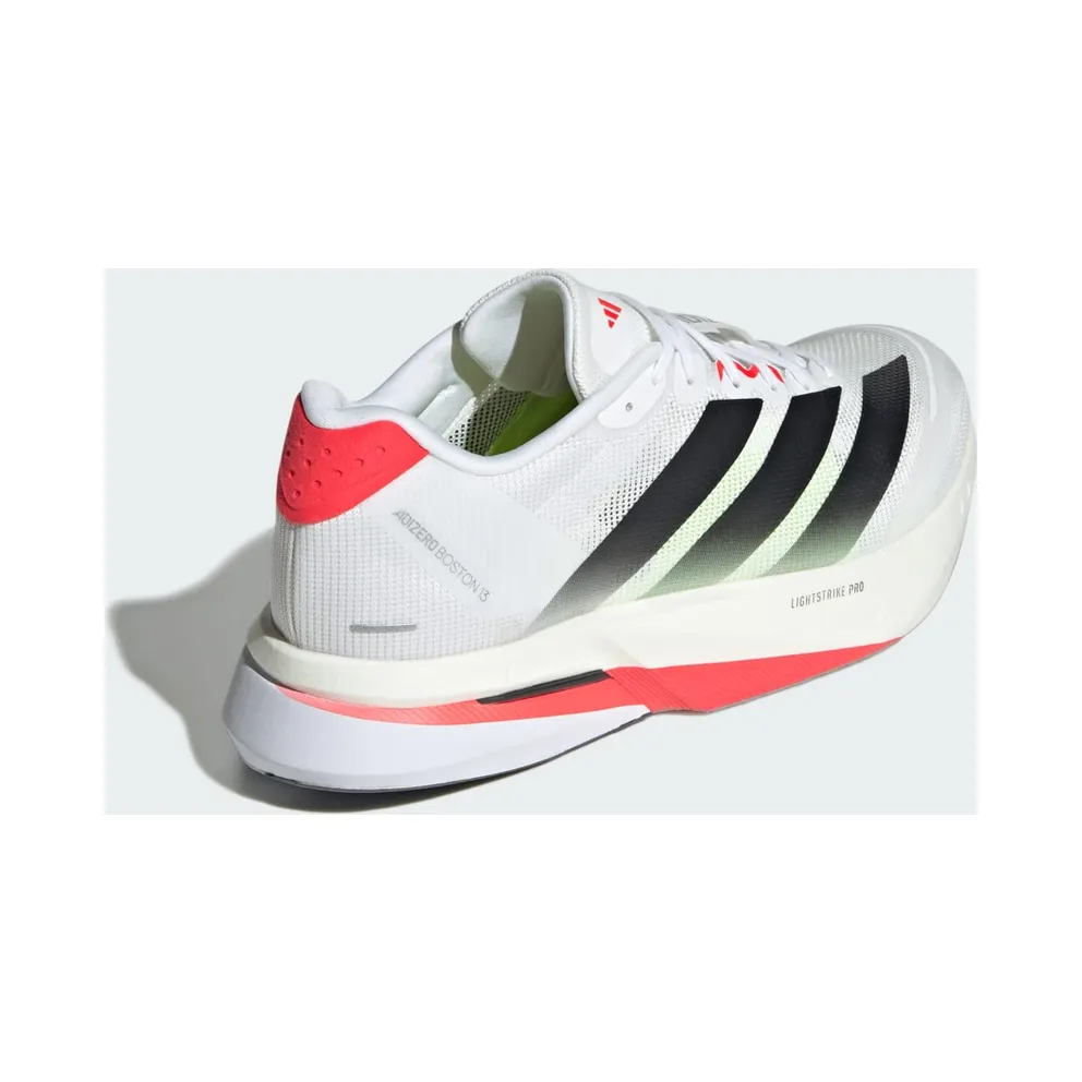 Adidas Adizero Boston 13 Cloud White / Core Black / Lucid Red (JS4932)