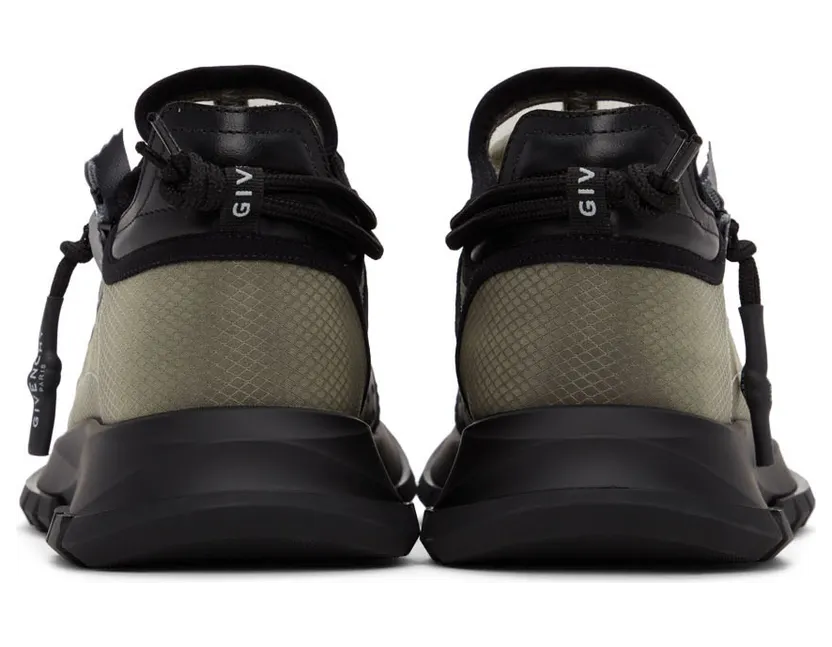 Givenchy Black & Grey Spectre Zip Sneakers (BH003MH14T) (4)