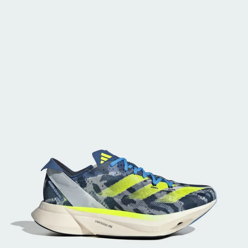 adidas Adizero Adios Pro 3 Crystal White Lucid Lemon Blue Burst (IG6426)