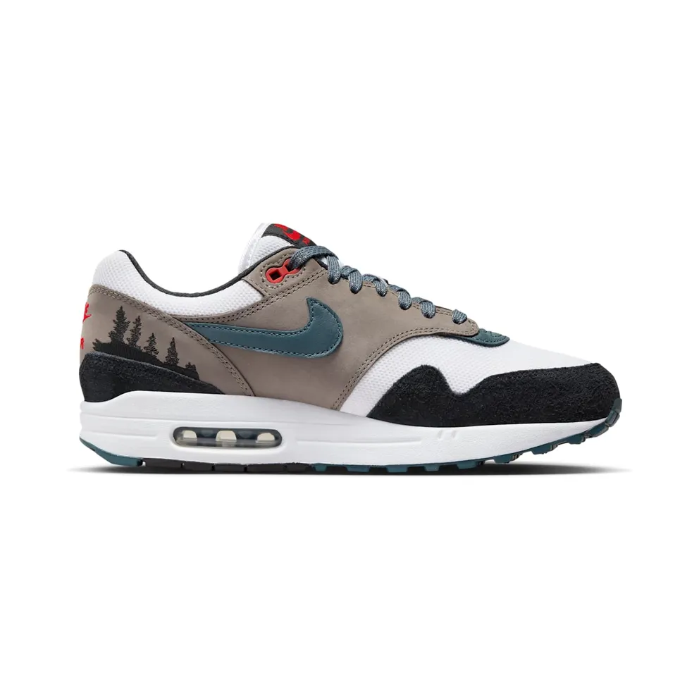 Nike Air Max 1 Premium White/Black/Soft Grey/Slate Blue (FJ0698-100)