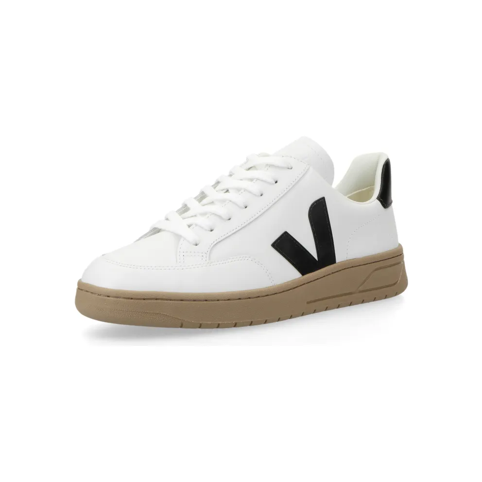 VEJA V-12 Leather (extra white / black / dune) – XD0203640