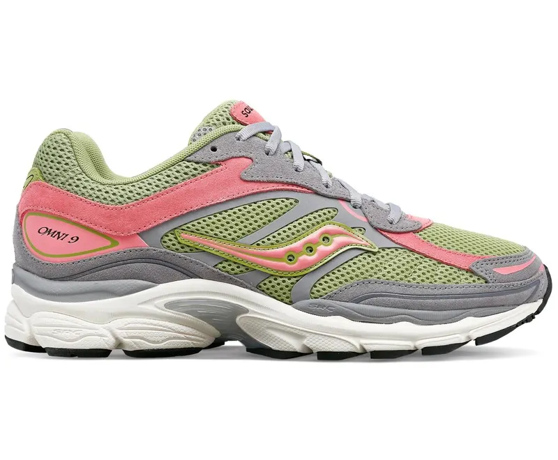 Saucony ProGrid Omni 9 Premium Grey Green Pink (S70740-1)
