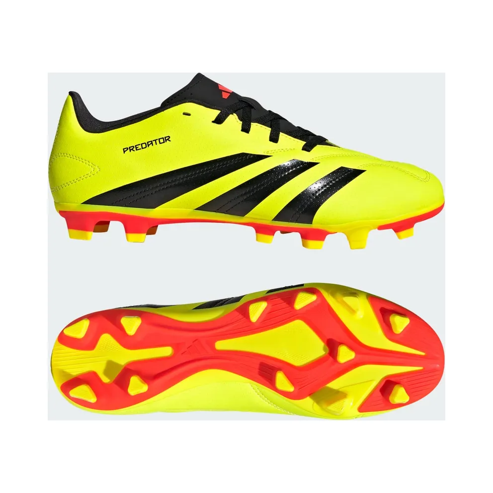 Adidas Predator Club FG “Yellow 2 / Core Black / Solar Red” (IG7757)