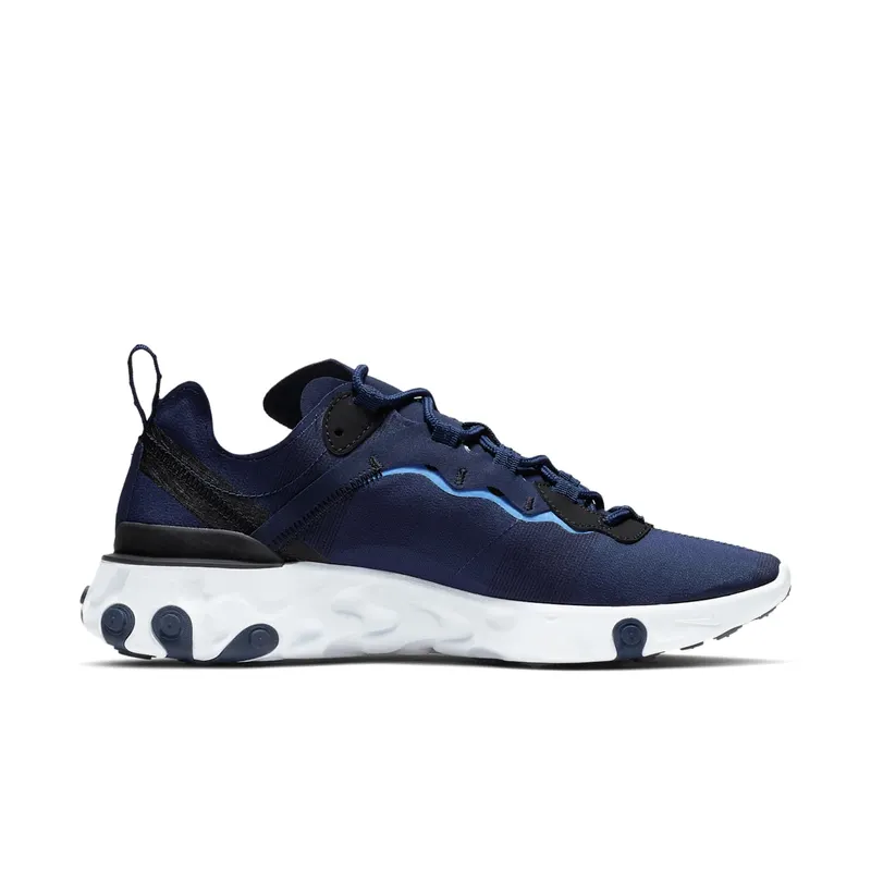 Nike React Element 55 Midnight Navy Midnight Navy White Black Royal Pulse (BQ6166-400)