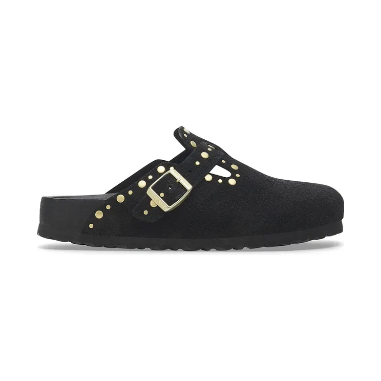 Birkenstock Boston Rivets Suede Black (1027860)