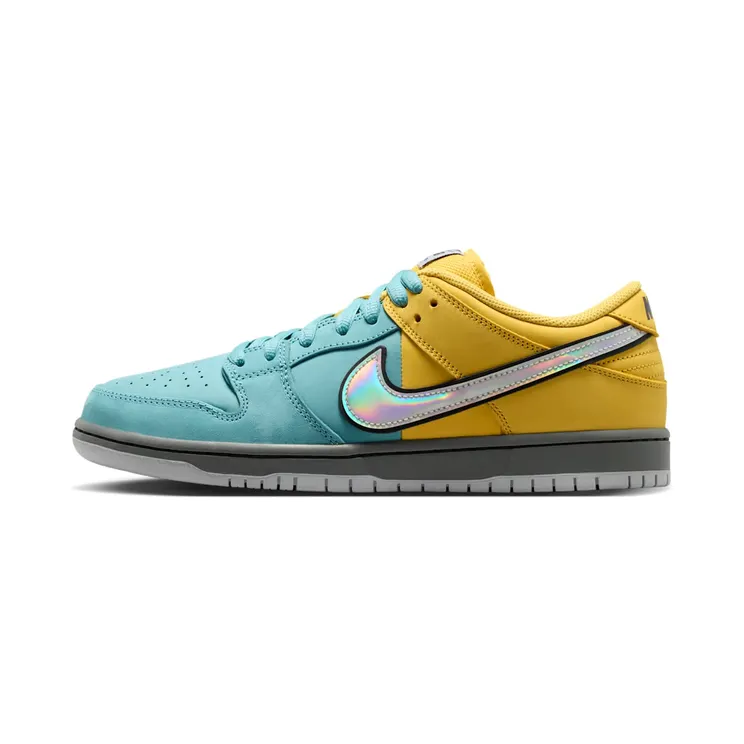 Nike SB Dunk Low Pro Muni Fast Pass “Lightning / Denim Turquoise / Iron Grey / Wolf Grey” (IR1888-700)