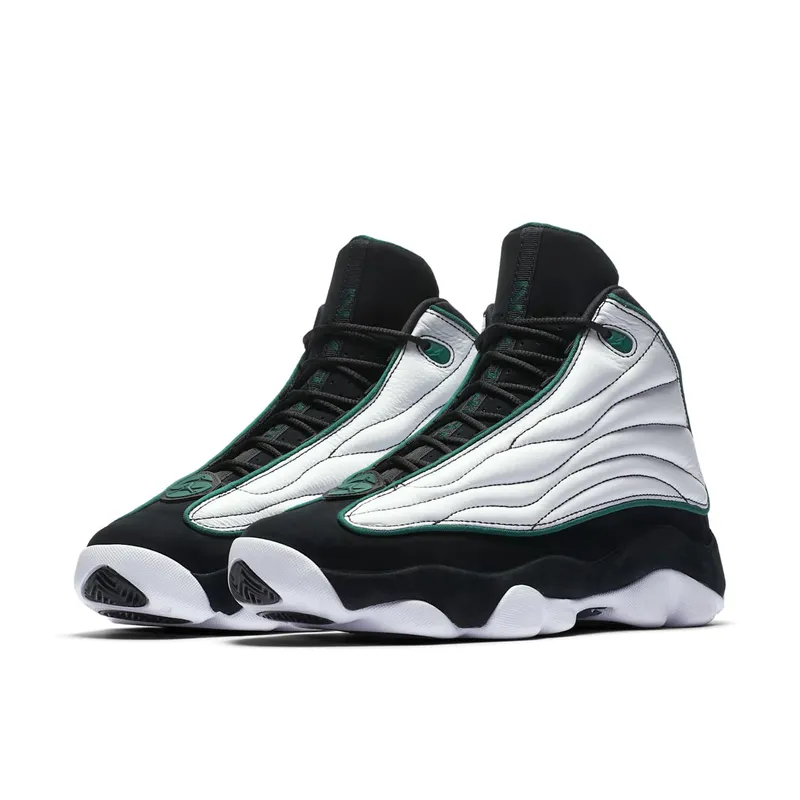 Jordan Pro Strong White Black Green Black/Dark Pine-White (407285-011)