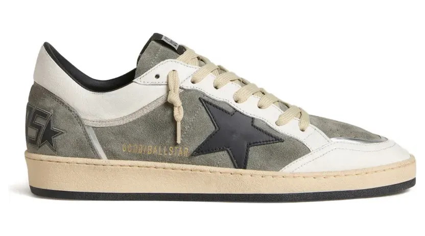 Golden Goose Wildleder-Sneakers mit Sternmotiv “Grey” (GMF00832F007944)