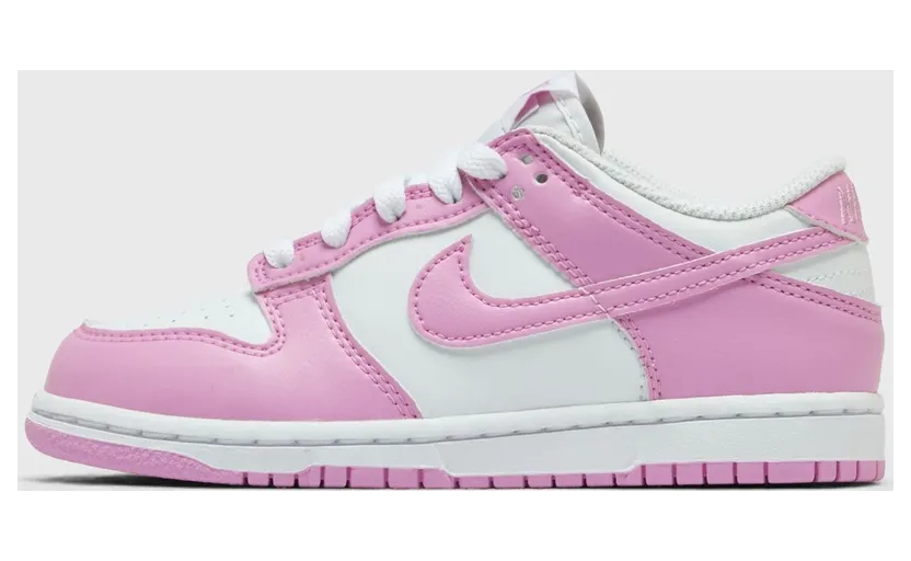 Nike Dunk White / White / White / Pink Rise