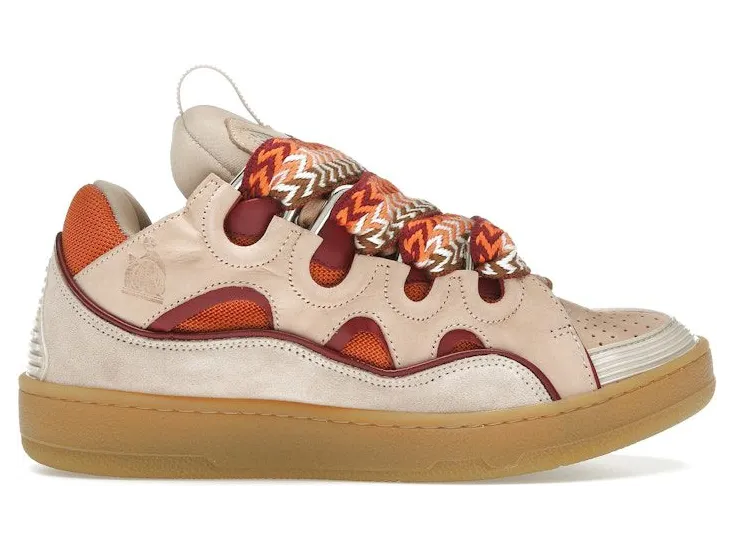 Lanvin Curb Sneaker Pale Pink Mango (FW-SKDK02-DRAG-E23)