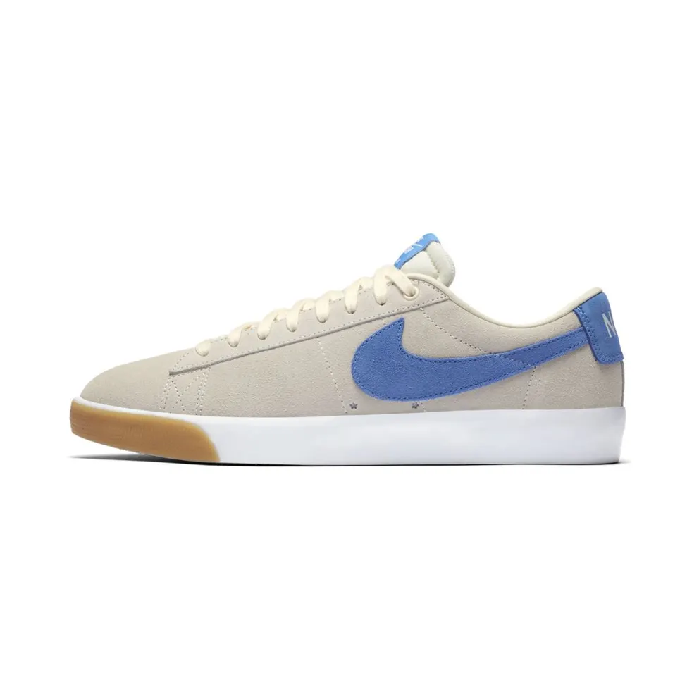 Nike SB Blazer Low Pale Ivory Pacific Blue Pale Ivory/White-Gum Light Brown-Pacific Blue (704939-103)