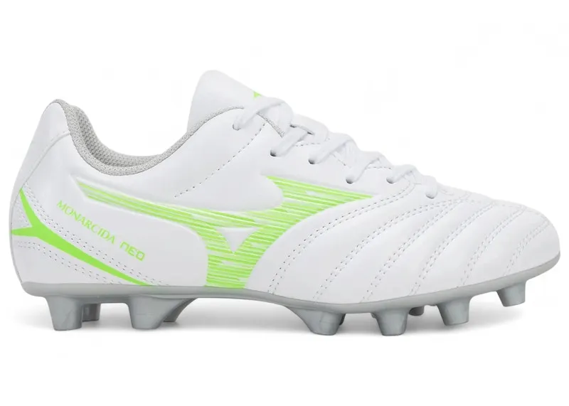 Mizuno Monarcida Neo III Select Jr MD White Neon Green (P1GB252537)