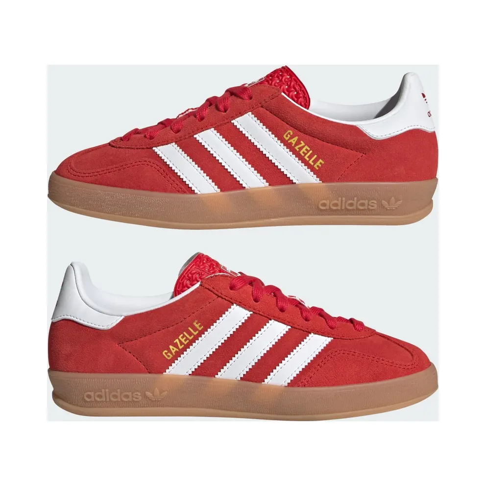 Adidas Gazelle Indoor Kids Better Scarlet / Cloud White / Gum (JS3801)