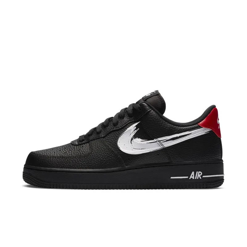 Nike Air Force 1 Low ‘Brushstroke Swoosh’ Black (2020) (DA4657-001)