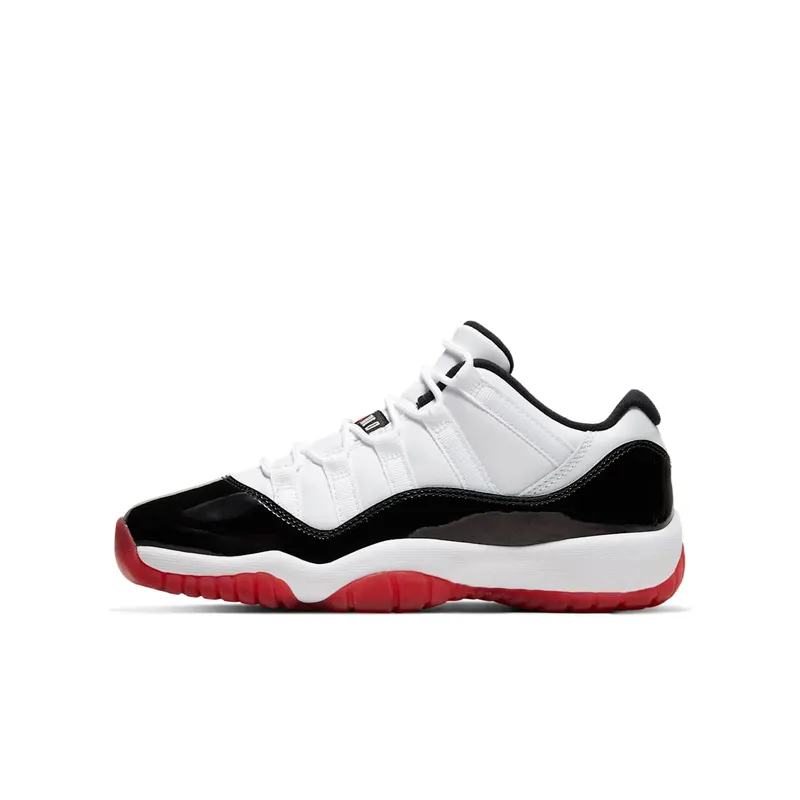 Air Jordan Nike AJ XI 11 Low Suede ‘White Bred’ (GS) (2020) (528896-160)